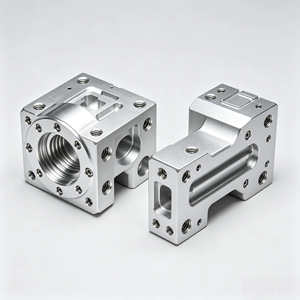 Bloc de vanne usiné CNC en aluminium et laiton, sur mesure, OEM, usinage de précision, haute tolérance, pièces mécaniques industrielles - Product Image 1