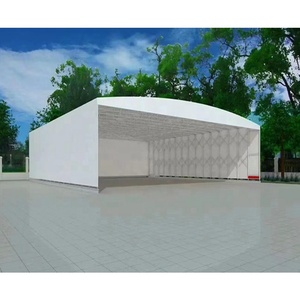 Taille : L 10m * L 5m * H 3m, Abri escamotable pliable mobile, Tente de protection UV en PVC robuste, Tente d'entrepôt - Product Image 6