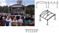 Braguero de iluminación de arco de aluminio de boda para eventos al aire libre