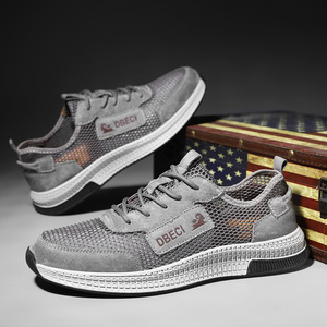 Cross-border for Spring Summer <strong>New</strong> Top Genuine Leather Sneakers Solid Color Toe Breathable Mesh Hollow Outdoor Casual <strong>Shoes</strong> - Product Image 2