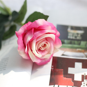 Arreglos Florales para Bodas, Decoración de Mesas, Rosas Rosadas Económicas al por Mayor, Flores Artificiales de Seda con Tacto Real, Rosas Individuales - Product Image 6