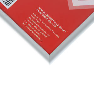 Panneaux publicitaires Penglong PL-M25 en aluminium noir argenté, cadre à clipser à angle mitré de 25 mm, couverture en PET résistante aux UV, anti-vent - Product Image 3