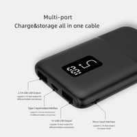Fabricant en gros de chargeur mobile au lithium LCD numérique prix d'usine Portable Mini taille Power Bank 5000mAh