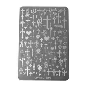 Colección <span class=keywords><strong>de</strong></span> Placas <span class=keywords><strong>de</strong></span> Estampado para <span class=keywords><strong>Uñas</strong></span> 2026: Nuevos Diseños <span class=keywords><strong>de</strong></span> Crocs, Lazos y Gatitos para Transferencia Metálica - Product Image 1