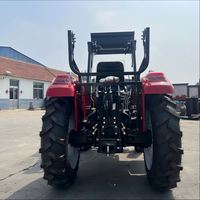 Trattore Agricolo 4x4 80Hp a 4 Tempi con Certificazione CE, Caricatore Frontale e Spazzaneve