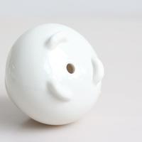 Pot de fleurs en céramique blanche minimaliste coréen MSH, fait main, à fleurs pincées, pour plantes à tige ancienne et succulentes PP