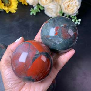 Esfera de Cristal de Piedra de Sangre Africana Natural al por Mayor, Precio de Mayoreo para Regalos de Días Festivos, San Valentín y Cumpleaños - Product Image 4