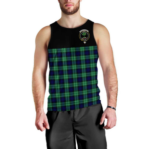 Camiseta sin mangas de gimnasio con estampado OEM para hombre, camiseta sin mangas <span class=keywords><strong>Abercrombie</strong></span> Clan Tartan Crest, camisetas sin mangas de entrenamiento de secado rápido al por mayor para hombre - Product Image 1