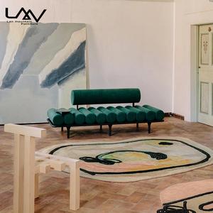 Moderne Hotel Woonkamer Bruin Comfy Daybed Sofa Bankje Slaapkamer Leer Leisure Bed End Kruk - Product Image 3