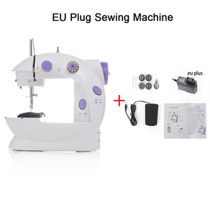 Máquinas de coser portátiles con velocidades de buena calidad, 12 puntadas integradas con costura inversa, máquinas de reparación Overlock de doble hilo - Product Image 4