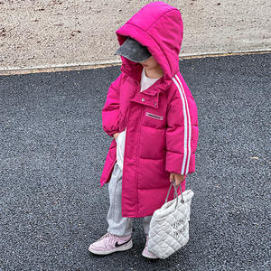 2025 nuova moda invernale giacche calde per bambini che si ispessiscono in piumino lungo Casual da bambina - Product Image 3