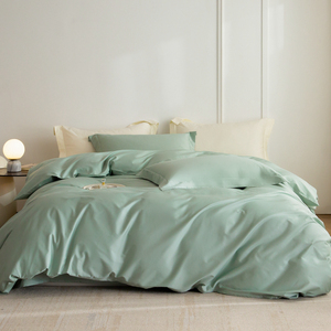 100% Hữu Cơ Bông Bộ Đồ Giường Đặt AB Bên 100S Dài Staple Bông Duvet Bìa Top Tấm Mềm Mịn Nhà Khăn Cho Nhà Hoặc Khách Sạn - Product Image 2