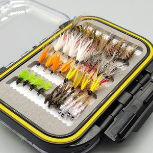 Juego de 72 Moscas Artificiales de Doble Cara para Pesca en Agua Seca y Húmeda, con Caja Impermeable Negra para Lubina y Peces de Agua Dulce en Ríos, Lagos y Arroyos - Product Image 6