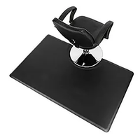 Tapis de Sol Anti-Fatigue Semi-Circulaire Imperméable avec Coussin Lavable pour Fauteuil de Salon de Coiffure et Équipement de Barbier