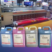Tinta Starfire 1024 de 5 Litros para Impresora Digital de Rollo, Tinta para Plotter, Impresora de Inyección de Tinta Grande, Tinta Base de Solvente CMYK