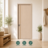 Porte en mélamine OEM avec panneau décoratif en mélamine, résistante à l'humidité et aux rayures, pour bureaux et espaces commerciaux