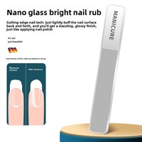 Longhui – Kit de coupe-ongles portable 2-en-1 en acier inoxydable de haute qualité avec lime en verre, coffret cadeau, outils de pédicure pour manucure