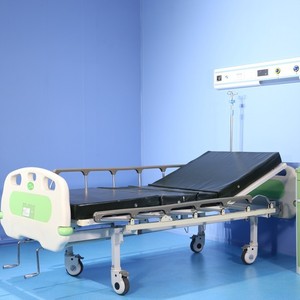 Xufeng Medical Manual <b>Double</b> Crank Nursing <b>Bed</b> L2120*W970*H485MM With Guardrail For Ward Use - Product Image 4