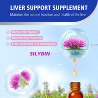 Supplément à base de plantes pour chardon-Marie pour chiens et chats Gouttes liquides de soutien et de désintoxication du foie