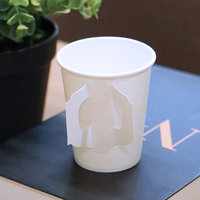 Vaso de Papel Protector con Asa, Resistente, con Revestimiento Interno de PE a Prueba de Aceite, para Fiestas Navideñas