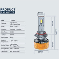 Bombilla LED H4 Superbrillante de 80 W y 6000 K para Faros Delanteros de Automóvil, Bombilla LED H7 para Faros Delanteros de Automóvil, Bombilla LED H11 para Faros Delanteros de Automóvil, Bombilla LED Universal para Faros Delanteros de Automóvil