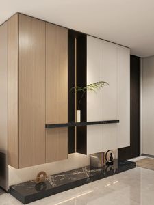 Armoire de rangement à chaussures en bois massif et MDF sur mesure avec portes rabattables, montage facile, meubles de salon pour la maison et la chambre à coucher - Product Image 2