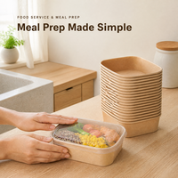 Bol à salade carré en papier écologique, bols jetables en kraft avec couvercle pour hôtels, fêtes et livraison de repas, assiette en papier durable