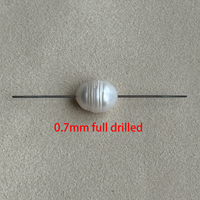 Perles en vrac Zhuji, perles de culture d'eau douce avec lignes de croissance sur la surface, perles naturelles à lignes de croissance sur la surface, beauté naturelle