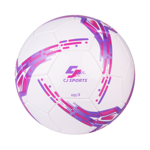 CJ Sports Machine cousue vert violet taille 3 PVC Durable 270-300g ballon de football pour les loisirs/entraînement/match - Product Image 1