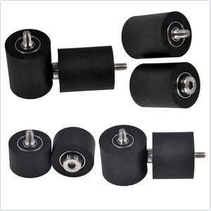 PU Mang cao su bánh xe cao su sheaves mềm cao su Con lăn băng tải vành đai bánh xe hướng dẫn Báo Chí bánh xe - Product Image 1