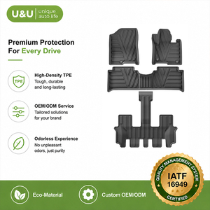 Tapis de sol automobiles en TPE sur mesure, moulés par injection, conçus numériquement avec mesure laser 3D, ajustement précis pour la série <span class=keywords><strong>Kia</strong></span> - Product Image 1