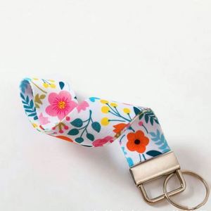 Llavero al por mayor con cordón corto, clip metálico, hebilla de tela, cordón de muñeca, poliéster de transferencia térmica, anillo para llaves de teléfono móvil - Product Image 6