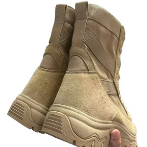 รองเท้าเดินป่าผู้ชาย สีกากีเข้ม หุ้มข้อสูง ระบายอากาศได้ดี กันลื่น น้ำหนักเบา เหมาะสำหรับเดินป่า ฝึกซ้อมต่อสู้ พื้นรองเท้านุ่ม - Product Image 5