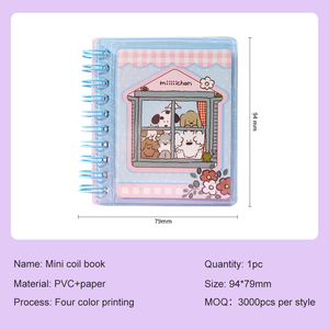 Miiiiichan <span class=keywords><strong>Mini</strong></span> Cuộn Dây Cuốn Sách Giấy Phép Nhật Ký Tùy Chỉnh <span class=keywords><strong>Mini</strong></span> Máy Tính Xách Tay Khuyến Mại Với Thân Thiện Với Môi Nhân Vật Hoạt Hình - Product Image 2