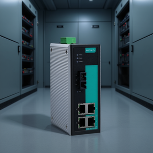 Moxa สวิตช์แบบไม่มีการจัดการรางดิน EDS-305-S-SC-T 4พอร์ตอีเธอร์เน็ตสวิตช์อุตสาหกรรม - Product Image 3