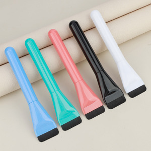 Flat Makeup Brush Synthetic Hair Plastic Handle For <b>Foundation</b> Face Application - Product Image 4