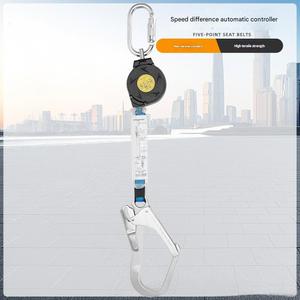 Dispositif d'arrêt de chute à cinq points pour <span class=keywords><strong>travaux</strong></span> en hauteur, <span class=keywords><strong>corde</strong></span> de sécurité pour <span class=keywords><strong>travaux</strong></span> de construction en extérieur, ceinture de sécurité - Product Image 3