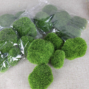 แผ่นมอสพลาสติกอบแห้ง ปลอดภัยต่อสิ่งแวดล้อม สีเขียว สำหรับตกแต่งผนังและพื้น - Product Image 1