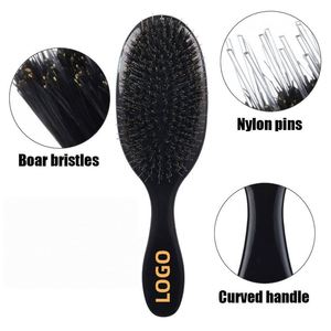 Wholesale Price List Boar Bristle Detangling Hair <b>Brush</b> Deep Cleansing Air Cushion Massage Comb Global Shipping Standard - Product Image 4