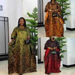 Vestidos africanos <span class=keywords><strong>de</strong></span> talla grande para <span class=keywords><strong>mujer</strong></span> 2026, elegantes vestidos maxi <span class=keywords><strong>de</strong></span> fiesta con cuello en V para otoño y primavera, caftán <span class=keywords><strong>de</strong></span> moda musulmana Boubou - Product Image 5
