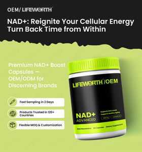 Complément alimentaire pour adultes Lifeworth Booster liposomal avancé 300 mg 500 mg 500 mg 1000 mg Capsules NAD certifiées HACCP GMP Antioxydant - Product Image 3