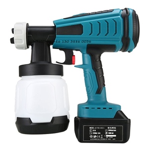 270W Pressure Feed Mini Air Compressor Lithium Battery Li-ion Brushless Cordless Electric Spray Gun Paint HVLP Portable Sprayer