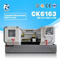 Torno CNC de Cama Plana de Alta Resistencia CK6163, Torno Horizontal de Precisión para Mecanizado de Ejes de Acero