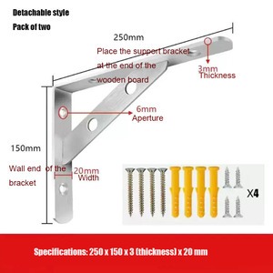 <span class=keywords><strong>Support</strong></span> mural renforcé en acier inoxydable en forme <span class=keywords><strong>de</strong></span> L pour <span class=keywords><strong>climatiseur</strong></span> OEM - Product Image 2