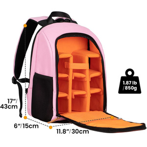 Sac à dos pour ordinateur portable avec fermeture éclair, nouveau sac à dos de photographie de grande capacité, étui étanche pour appareil photo, compartiment pour trépied - Product Image 3