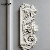 Médaillon décoratif de plafond en GRG de qualité supérieure pour l'élément de design des luminaires, corniche décorative en GRG, art mural en relief en GRG