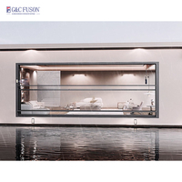 Fuson Factory Vente en gros Fenêtre à guillotine double en aluminium de style américain Fenêtre coulissante verticale à levage