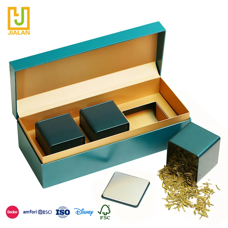2022 Best Selling Products Green with small floral design corrugated cardboard gift box