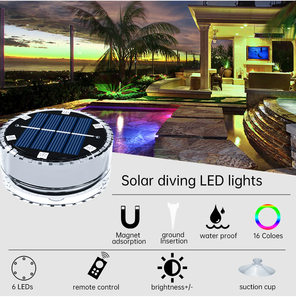 <span class=keywords><strong>Luces</strong></span> Solares <span class=keywords><strong>para</strong></span> Piscina de Nuevo Diseño, <span class=keywords><strong>Luces</strong></span> LED Sumergibles a Prueba de Agua con Control Remoto <span class=keywords><strong>para</strong></span> Patio, Jardín, Estanque - Product Image 3