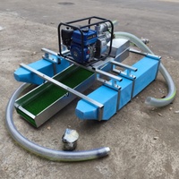 Draga de Oro de 2.5 Pulgadas con Succión a Chorro, Motor de Gasolina, Barco de Minería de Oro por Sifón para Minería en Ríos Pequeños